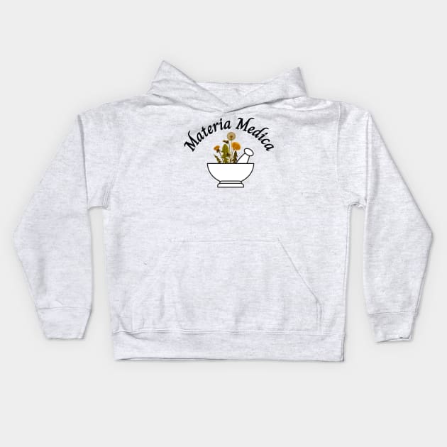 Materia Medica for the Herbalist Kids Hoodie by EdenLiving